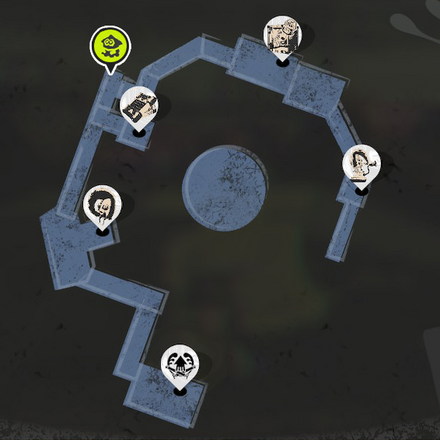 チュートリアル(クレーター)のオキモノマップ