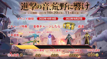 KCTL進撃の巨人コラボチャージイベント