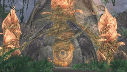 火炎の沼（ジャモアの野営地）