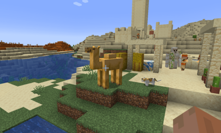 砂漠の村にスポーンする