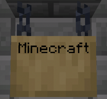 オークの吊り下げ看板