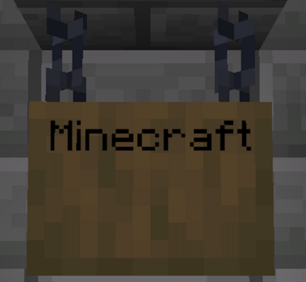 トウヒの吊り下げ看板