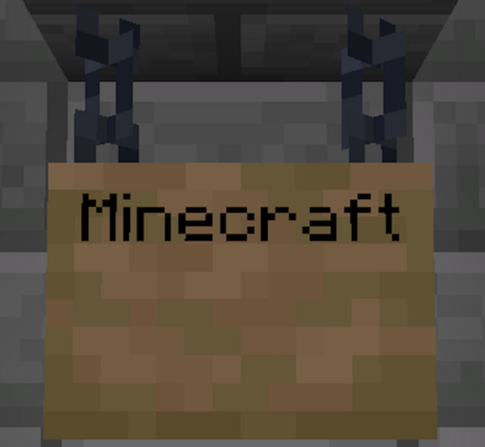 ジャングルの吊り下げ看板