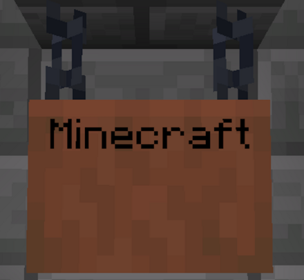 アカシアの吊り下げ看板