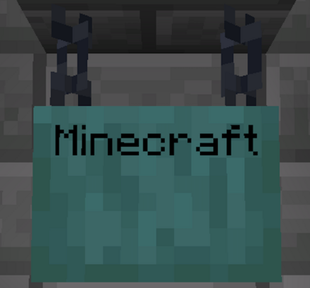 歪んだ吊り下げ看板