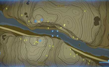 双子山の火打ち石の場所詳細マップ