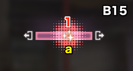 宝珠の迷宮B11-B15のマップ