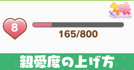 親愛度の上げ方