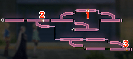 宝珠の迷宮B31-B35のマップ