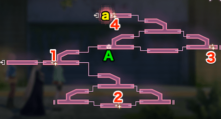 宝珠の迷宮B31-B35のマップ