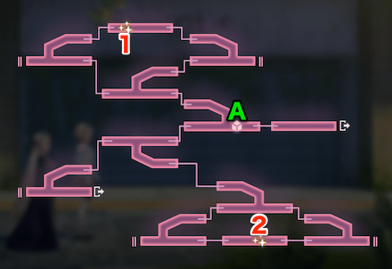 宝珠の迷宮B31-B35のマップ
