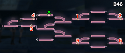 宝珠の迷宮B46-B50のマップ