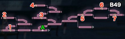 宝珠の迷宮B46-B50のマップ