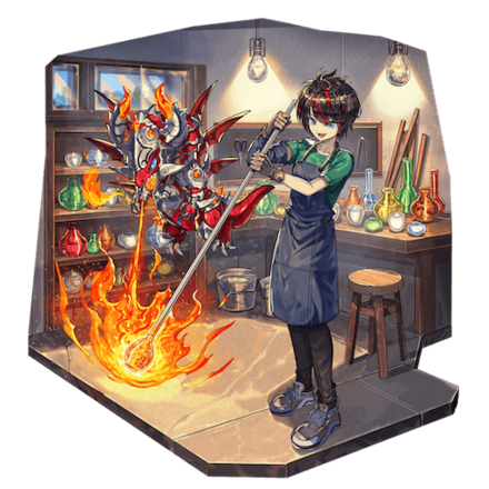 オセロニアの［炎のガラス職人］フィンの画像