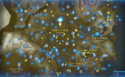 馬の出現場所マップ