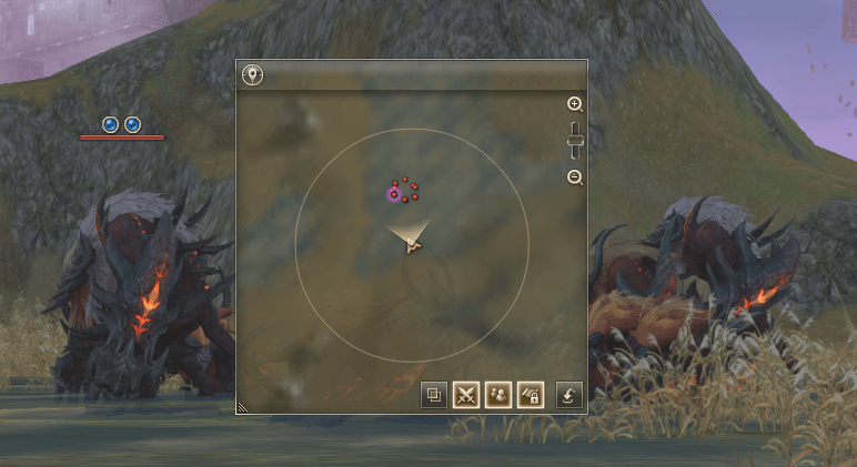 敵が密集しており立ち止まっている