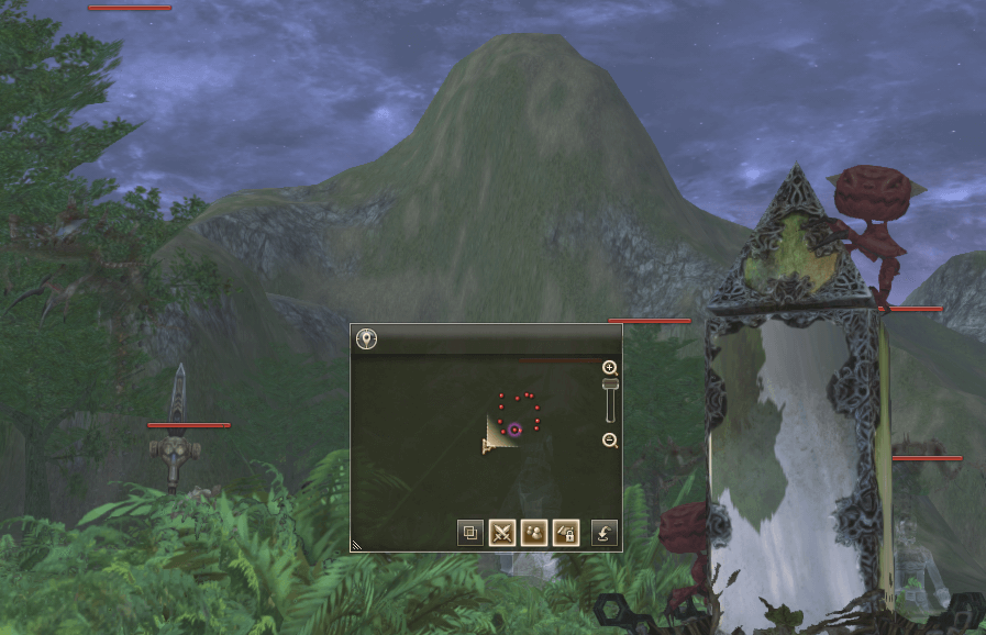 敵が密集しており立ち止まっている