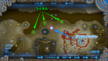 ワープマーカーの設置場所