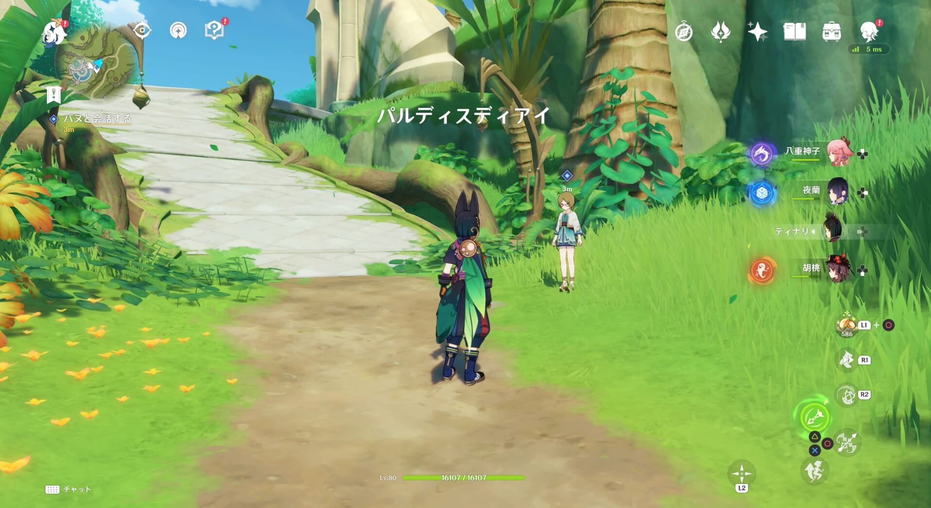 パルディスディアイにいるバヌと会話