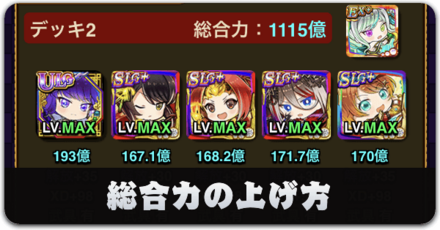 総合力の効率的な上げ方