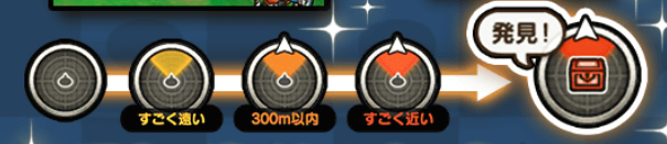 オーブの近さによって色と文字が変化