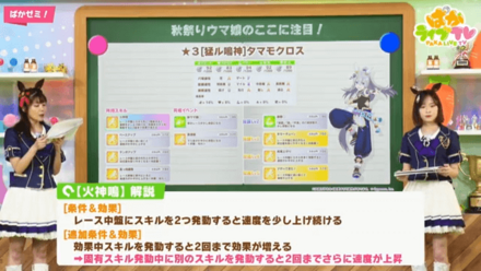 タマモクロス固有スキル