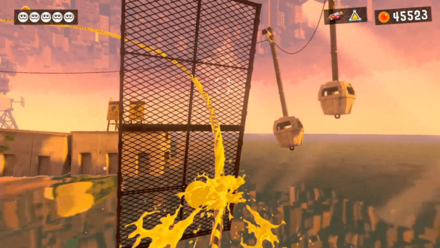 イカ状態で金網を抜けて先へ