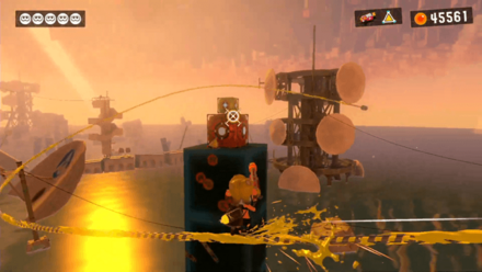 オレンジの的はボムを活用する