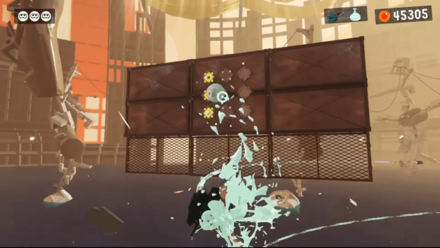 クイックボムで壁のスイッチを塗る