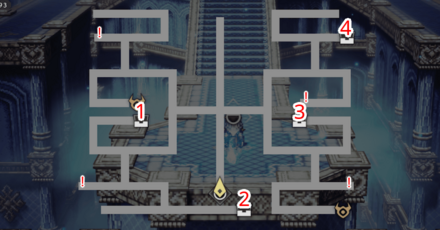 聖火神の祠 -巡礼の試練- 宝箱 位置