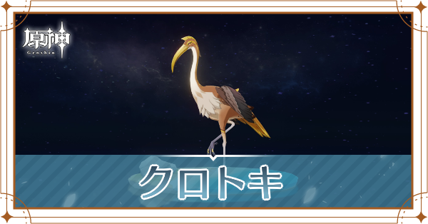 クロトキの入手場所と使い道