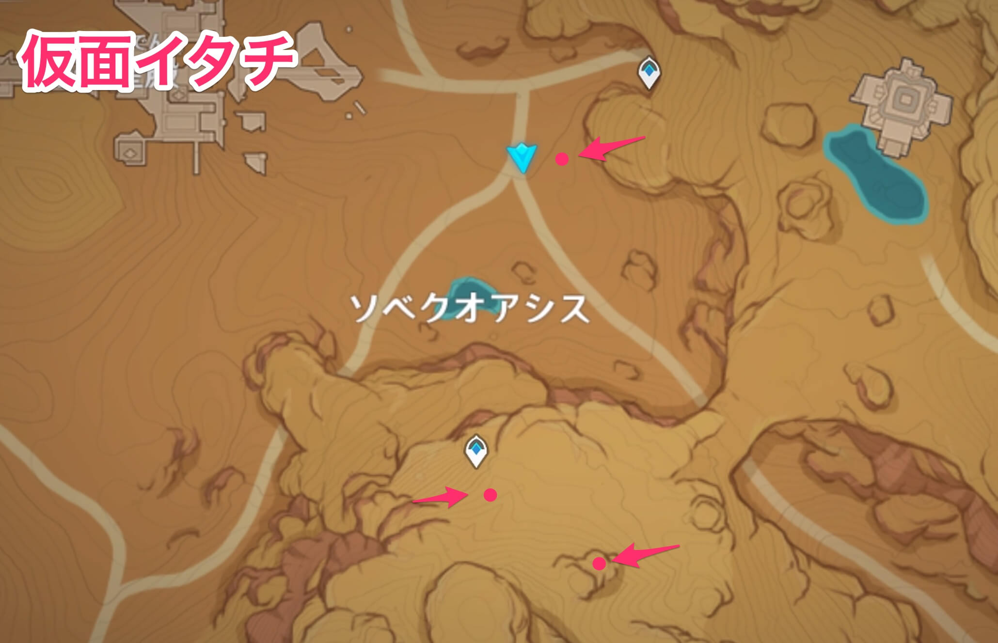 仮面イタチのマップ画像