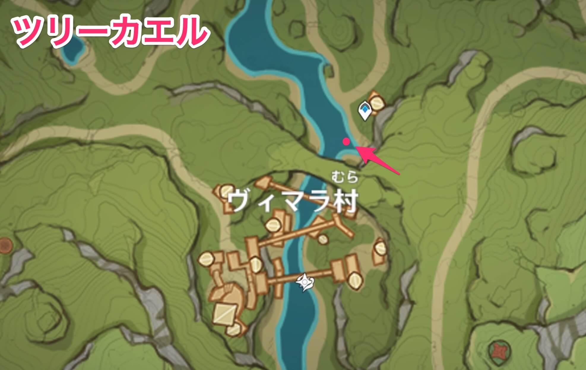 ツリーカエルのマップ画像