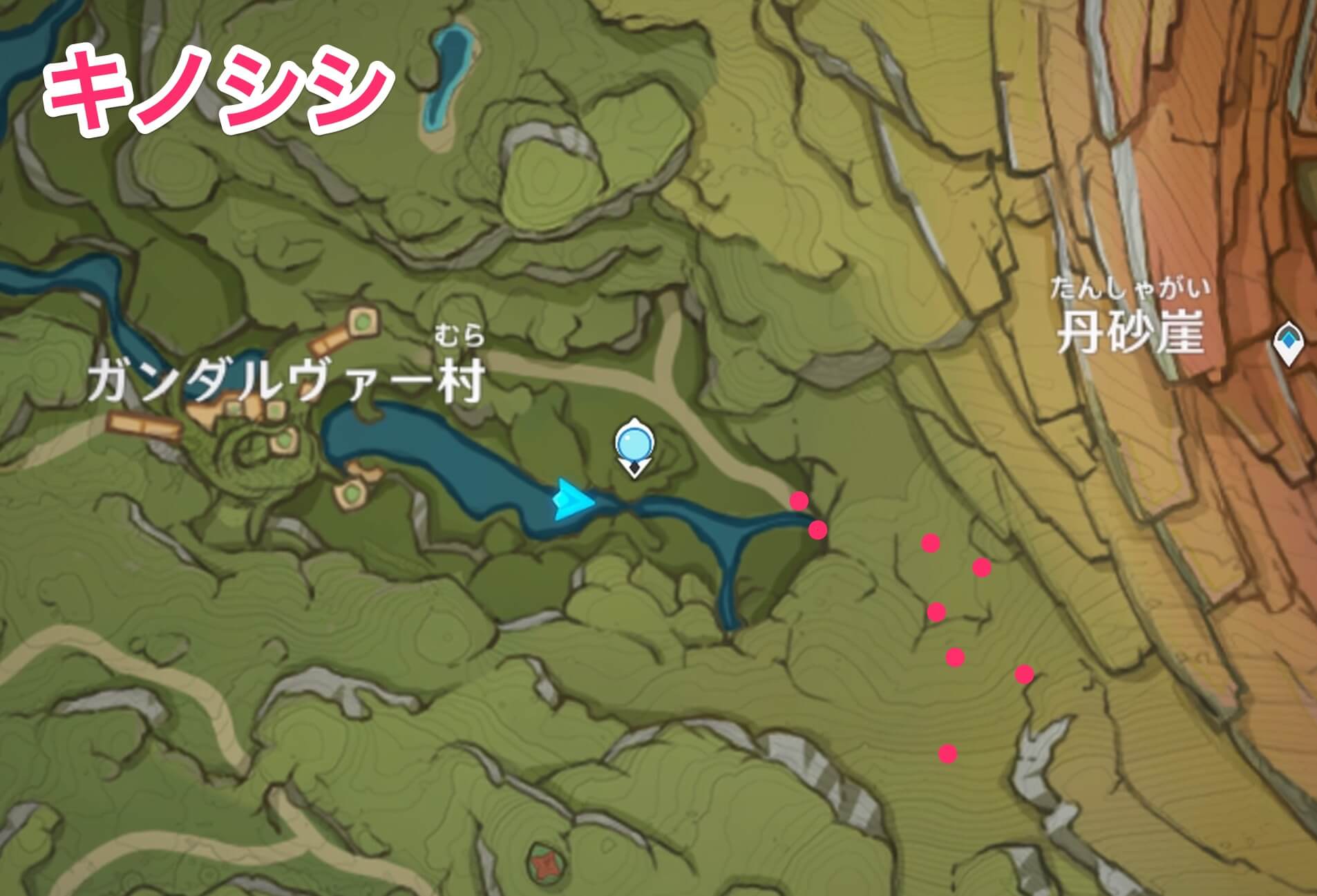 キノシシのマップ画像