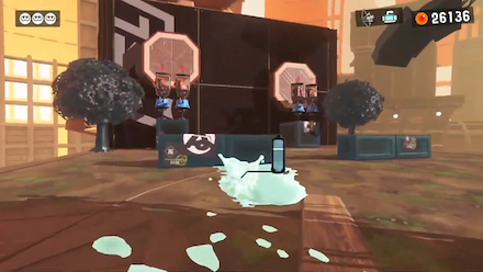 裏の壁に矢を刺して爆発させよう