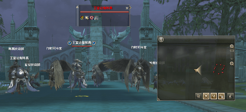 敵が密集しており立ち止まっている