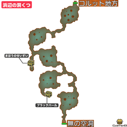 浜辺の洞くつ画像