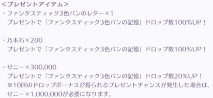 プレゼントはファンタスティック3色パンのレターがおすすめ