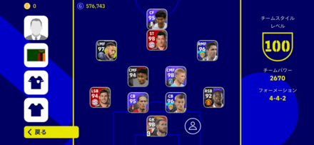 4-4-2(2トップ縦型)のフォーメーション画像