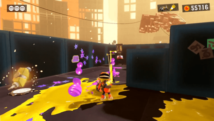 ラインマーカーを2回当てて敵を倒す