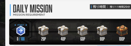デイリーミッションを10個達成