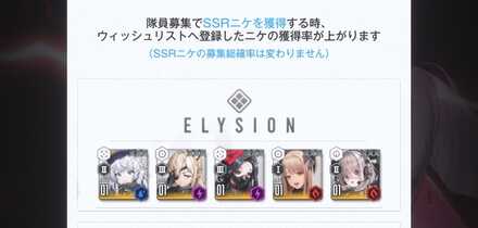 ウィッシュリストの選択