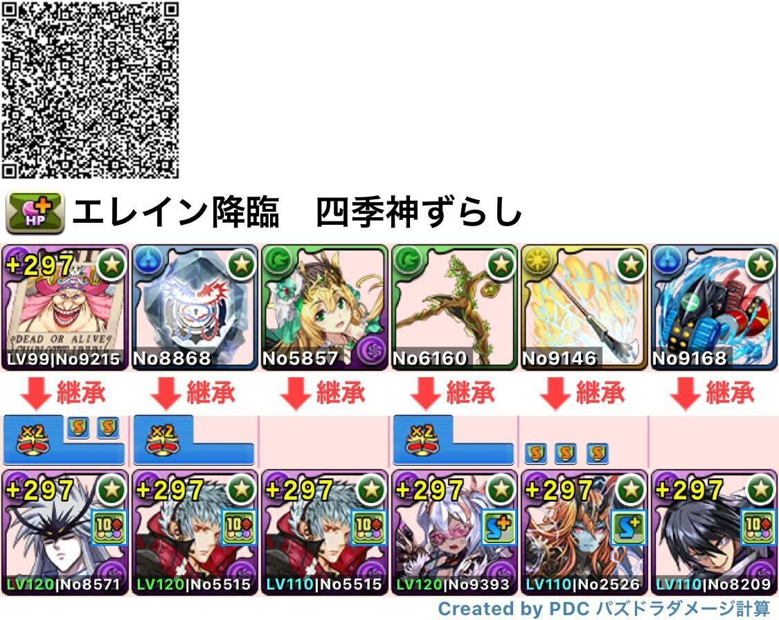 四季神ずらし編成