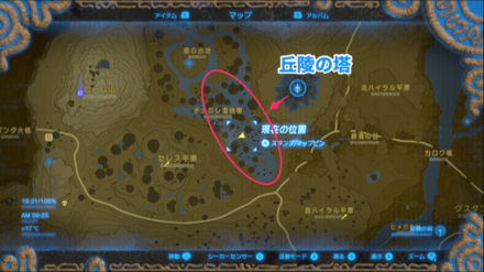 ゴーゴースミレの場所マップ