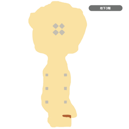 発掘現場の洞くつ地下3階