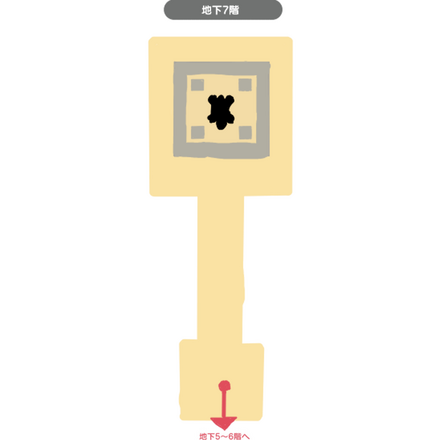 発掘現場の洞くつ地下7階