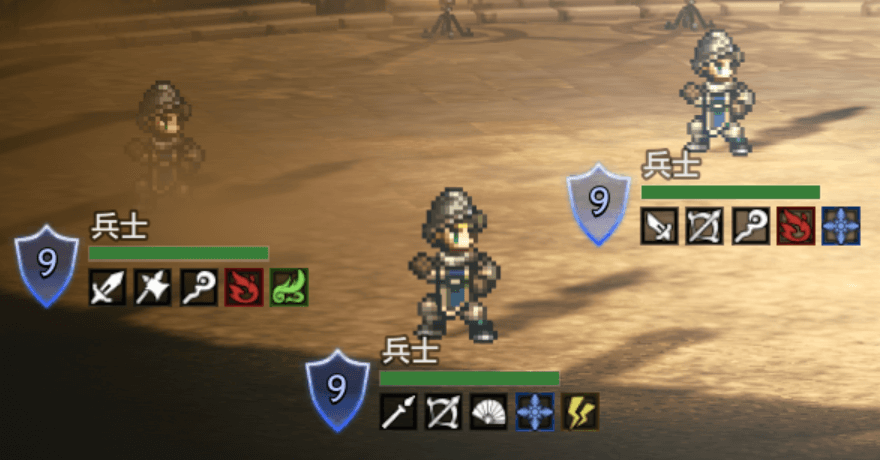 やる気のない兵士