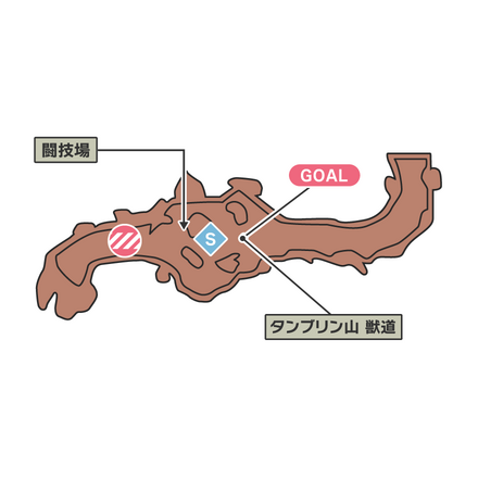 タンブリン山獣道のマップ