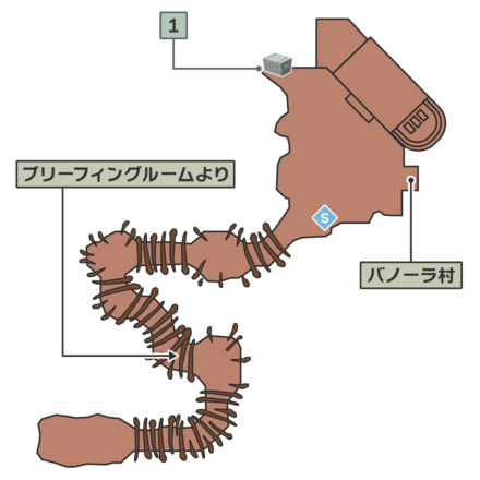 バノーラ村リンゴ農園のマップ