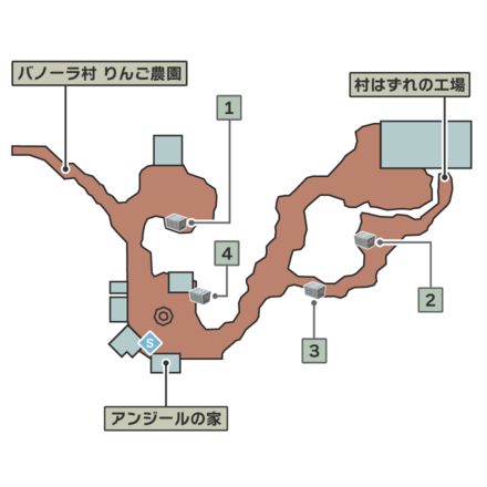 バノーラ村のマップ